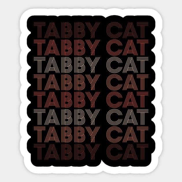 Retro Tabby Cat Sticker by Adopt Me Meow